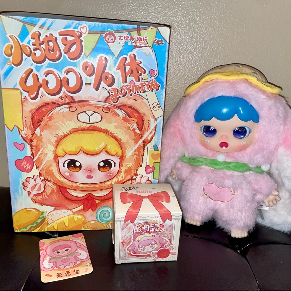 Baby Three Joymiya 400% Plush Blind Box Pink Bunny + FREE GIFT